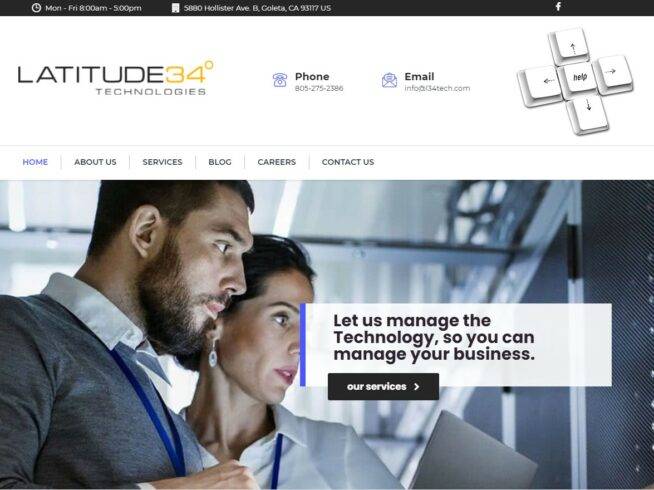 Latitude 34 Technologies - Website Project